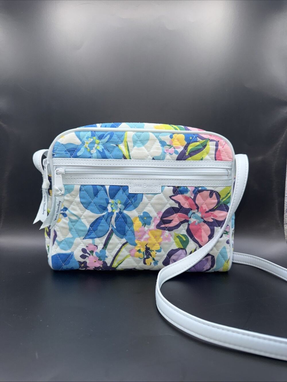 Retired VERA BRADLEY Marian Floral Cross Body Adjustable Strap PURSE